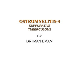 (2) Osteomyelitis-4--STUDENT.ppt