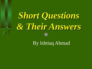 10.Short Questions.ppt