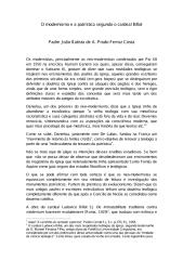O Modernismo e a Patrística segundo o Cardeal Billot - Padre Joao Batista de a Prado Ferraz Costa.pdf