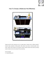 How To Choose a Mobile bar Hire Effectively.pdf