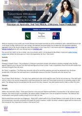 Pakistan vs Australia, 2nd Test Match, 11Wickets Team Prediction.pdf