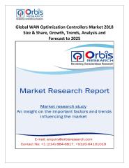 Global WAN Optimization Controllers Market 2018 Size & Share, Growth, Trends, Analysis and Forecast to 2025.pdf